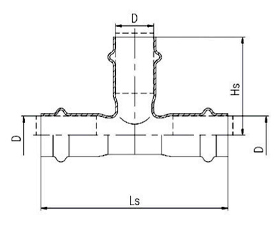 等徑三通接頭-三通不銹鋼管件