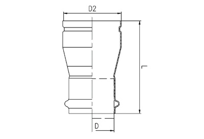 卡壓溝槽異徑-不銹鋼溝槽管件
