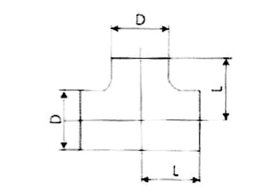 對焊式等徑三通