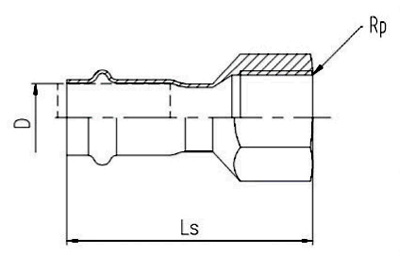 內螺紋轉換接頭-不銹鋼螺紋管件