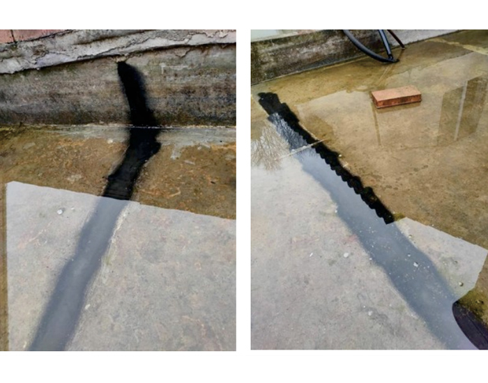 常見蓄水的樓頂，用三元乙丙橡膠防水涂料，完美修復(fù)